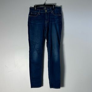 Like New Womens Juniors 7 For All Mankind Denim Jeans The Ankle Skinny 29